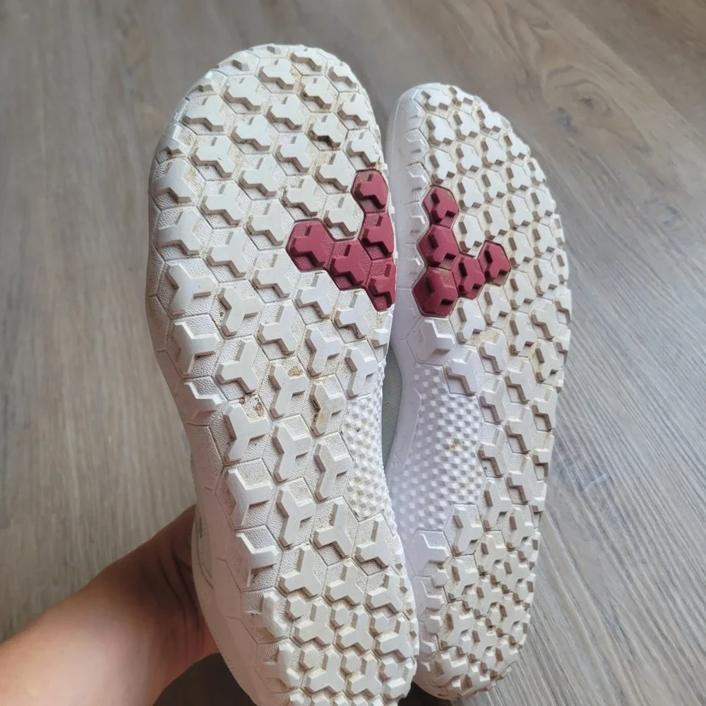 Vivobarefoot Womens Primus Trail FG 40 White Mesh Minimalist Trail Runner